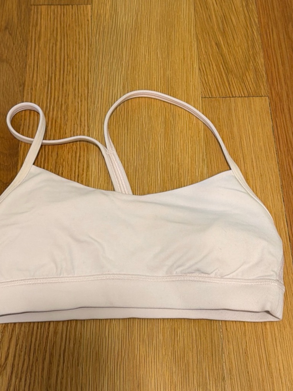 lululemon athletica blush pink thin-strap bralette